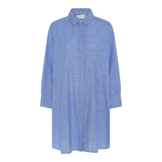 Frau Lyon skjorte - Medium Blue Stripe